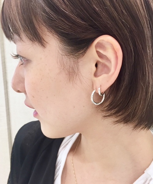 「e.m.」 ピアス（片耳用） FREE シルバー レディース_画像3