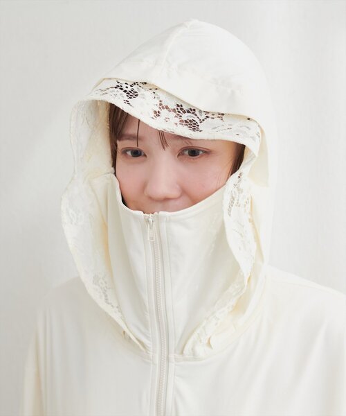 natural couture パーカー uvカット 冷感 「sherbet line」UV速乾