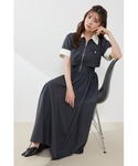 ワンピース 半袖 「再入荷」バストディティール...の詳細画像1