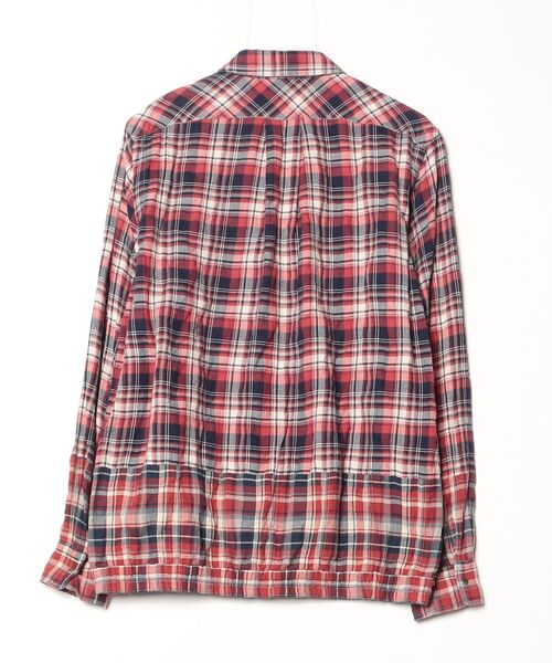 sacai（サカイ） ドローコード 長袖 チェックシャツ 2 レッド