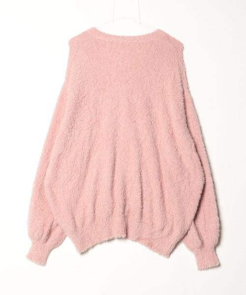 「Louiosy」 ニットカーディガン 4L ピンク レディース_画像2