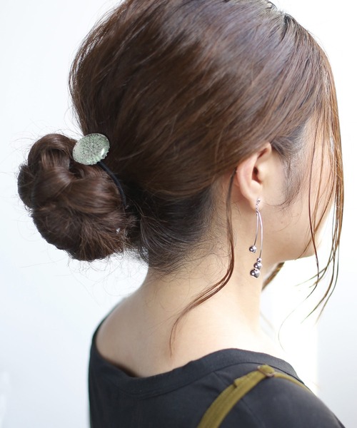 clearヘアゴム ANEMONE（アネモネ） ヘアゴム 透かしレースモチーフを閉じ込めた