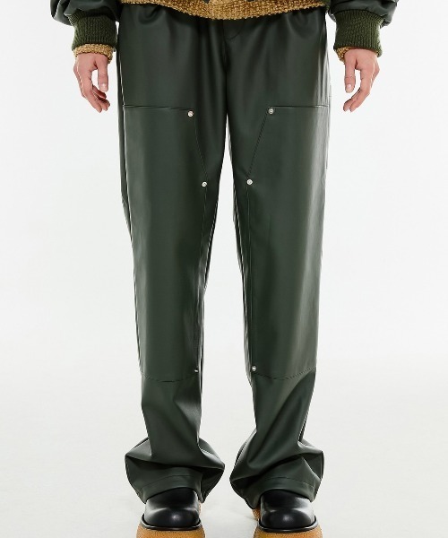 パンツ leather carpenter pants レザーパンツ スリムパンツ