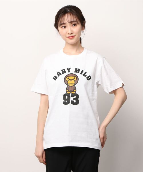 A BATHING APE® BABY MILO® Tシャツ Sサイズ A BATHING APE T-shirt Size S White Fishing printed BABY MILO