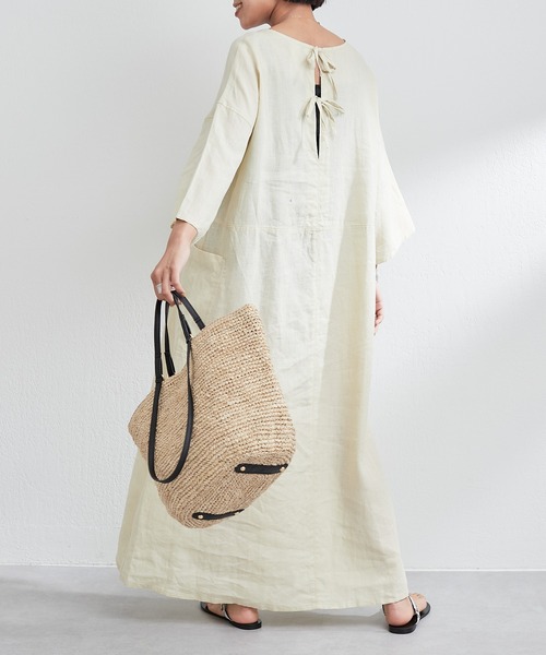 最終sale Ticca ティッカ リネンワンピース 最終価格 ロングワンピース