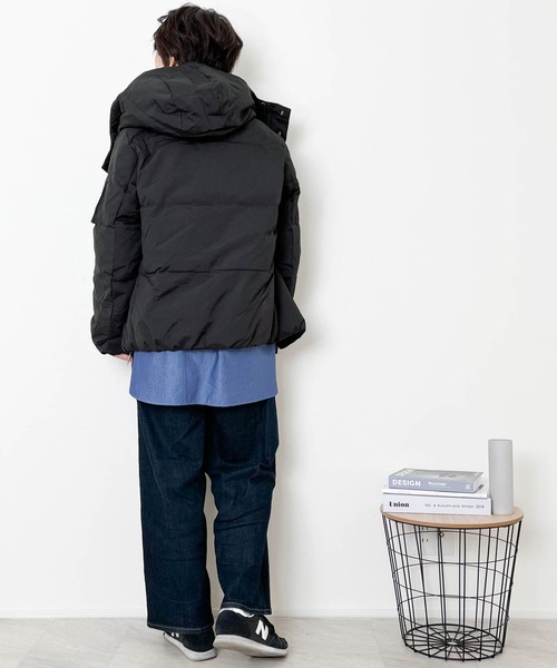 wjk ダッフル　ダウンジャケット M グレー フード脱着可能 wjk ダッフル ダウンジャケット M グレー フード脱着可能 wjk（ダウン
