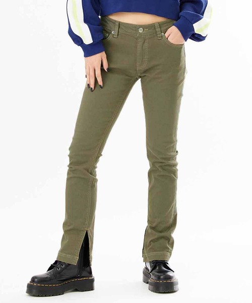X-girl パンツ LOW RISE SKINNY STRAIGHT LEG PANTS レディース