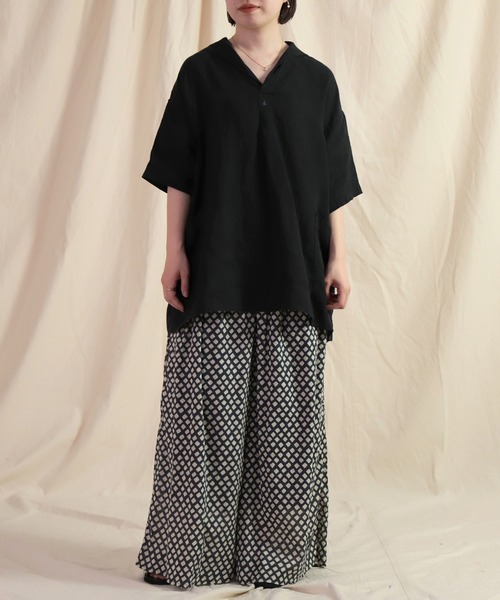 Brocante パンツ 「Brocante / ブロカント」 インドプリント ピエロ