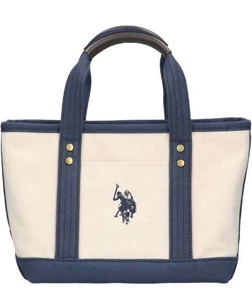 トートバッグ 「U.S. POLO ASSN.」 ユーエスポロアッスン キャンバス ロゴトートバッグ　USPA-1862 レディース メンズの画像