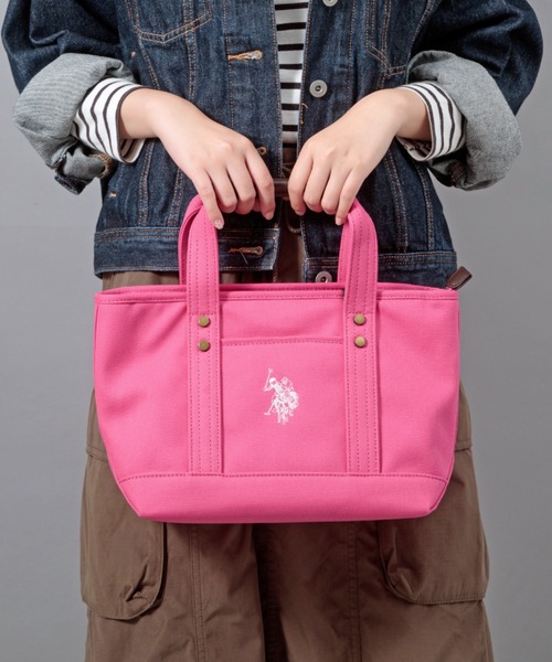 トートバッグ 「U.S. POLO ASSN.」 ユーエスポロアッスン キャンバス ロゴトートバッグ　USPA-1862 レディース メンズの画像