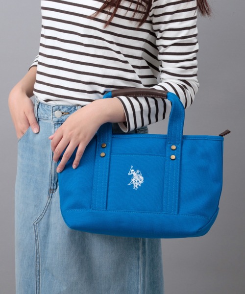トートバッグ 「U.S. POLO ASSN.」 ユーエスポロアッスン キャンバス ロゴトートバッグ　USPA-1862 レディース メンズの画像
