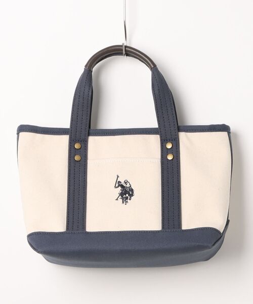 トートバッグ 「U.S. POLO ASSN.」 ユーエスポロアッスン キャンバス ロゴトートバッグ　USPA-1862 レディース メンズの画像