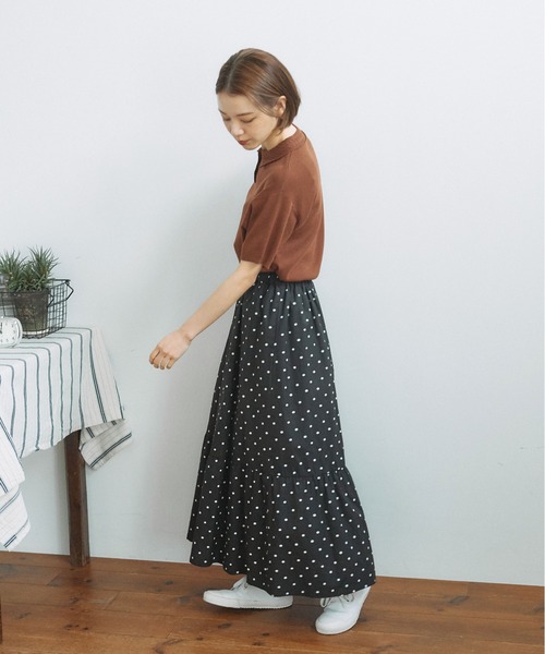 【未使用】TRICOTE パターンスカート 楽天市場】BIGバーゲン40％OFF！12日10時迄 ドット柄 ギャザー