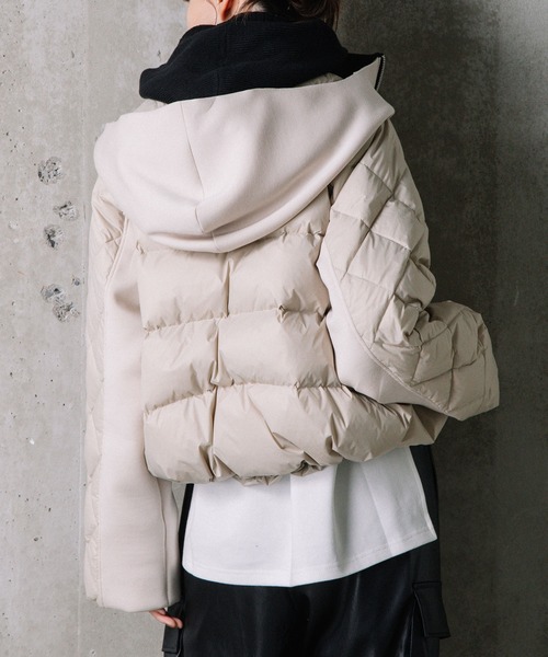 ダウン ダウンジャケット 【MARECHAL TERRE/マルシャルテル】ショートダウンパーカー MARECHAL TERRE/マルシャルテル IN THE