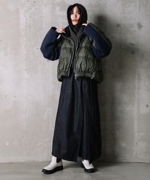 ダウン ダウンジャケット 【MARECHAL TERRE/マルシャルテル】ショートダウンパーカー MARECHAL TERRE/マルシャルテル IN THE