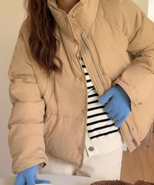 LACーVERT ダウンコート ダウンジャケット 中綿ハイネックダウン