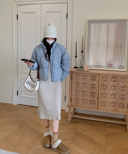 LACーVERT ダウンコート ダウンジャケット 中綿ハイネックダウン