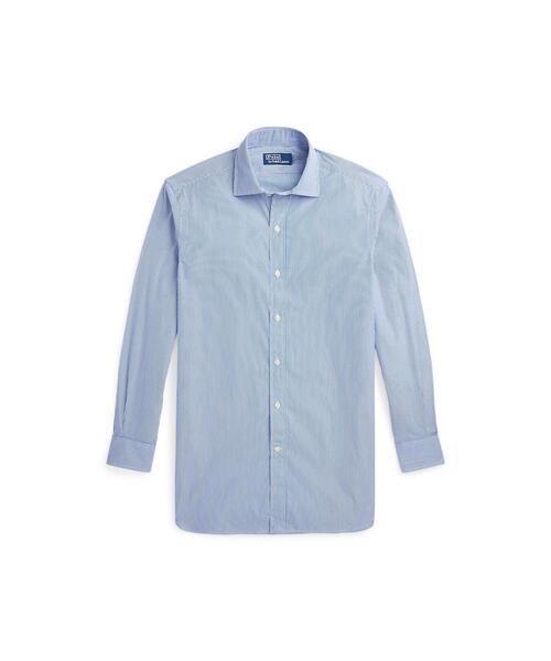 【美品】ポロ ラルフローレン ラッフルトリム コットン ポプリンシャツ 現行タグ POLO RALPH LAUREN（ポロ ラルフ ローレン）の「ラッフルトリム