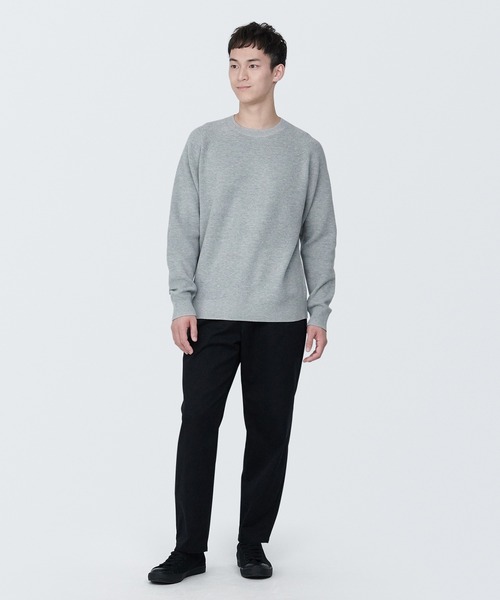 無印良品「MUJI 【新品】無印良品 カシミヤ クルーネックセーター 紳士