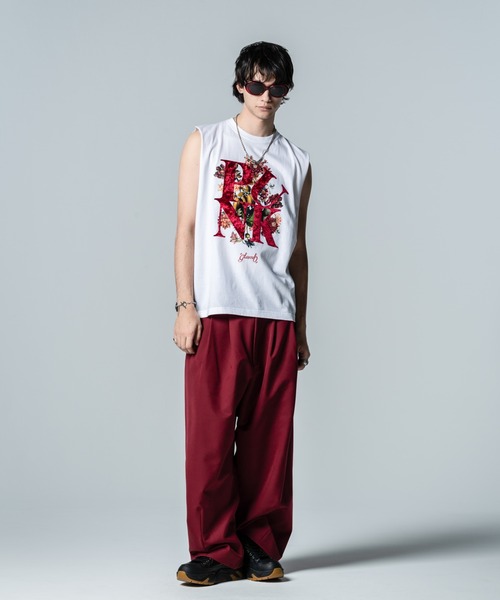 glamb tシャツ Punk Bouquet Sleeveless T-Shirt / パンクブーケ