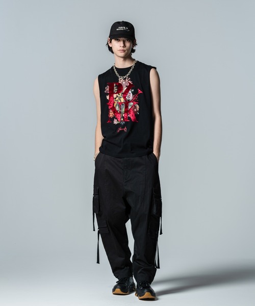 glamb tシャツ Punk Bouquet Sleeveless T-Shirt / パンクブーケ