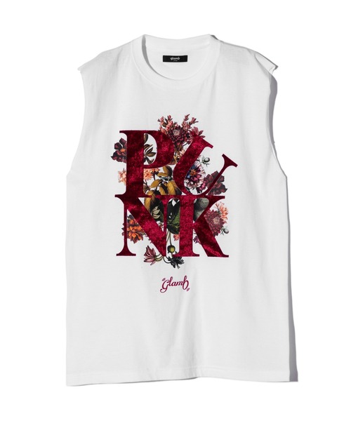 ◼️glambのTシャツ◼️ glamb tシャツ Punk Bouquet Sleeveless T-Shirt / パンクブーケ