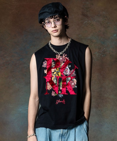 glamb PUNK タンクトップ M Wide Arm Hole Tank Top / ワイドアームホールタンクトップ