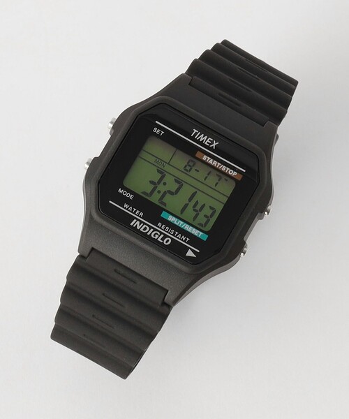 TIMEX デジタル腕時計 ブラック 箱付き TIMEX（タイメックス） 腕時計 「TIMEX」クラシックデジタル デジタル