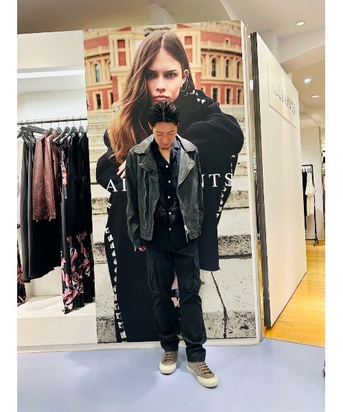 ALLSAINTS シャツ CERRITO CROCHET LACE RELAXED FIT SHIRT