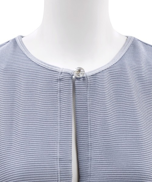 ANNEBRA You リブノーカラーガウン　ブラック　新品 ANNEBRA（ファッション） ガウン You リブノーカラーガウン