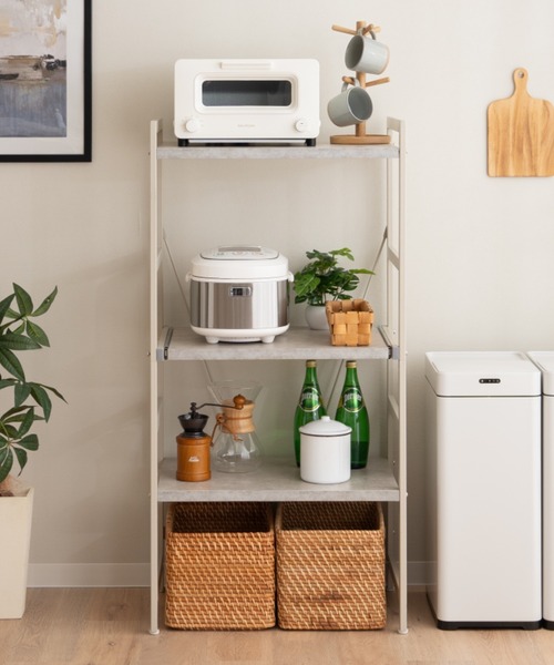 東京家具 収納 「Durrell」 キッチンラック ロータイプ 幅60cm