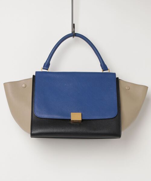 CELINE」 トラペーズ ハンドバッグ - ブルー レディース : 84281045 