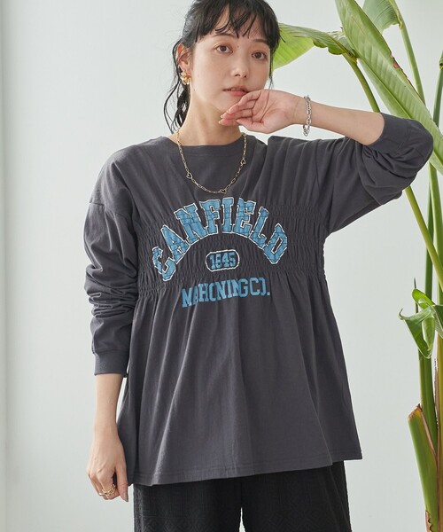 tシャツ 「WEB＋一部店舗限定」CAT charge Tシャツ レディース coen tシャツ 「WEB限定」天竺シャーリングロゴTシャツ