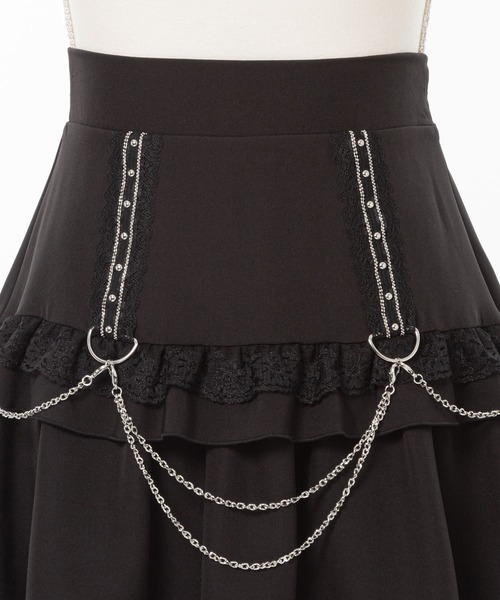 KISHIDAMIKI tulle chain belt 巻きスカート KUROMI'S Tulle skirt belt – Sakayori.（サカヨリ）