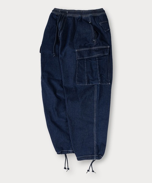 カーゴパンツ 「0」10.5oz ワイドシルエット デニムイージー ワイド