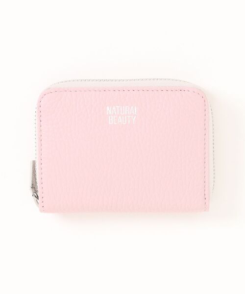 NATURAL BEAUTY 二つ折り財布 ピンク NATURAL BEAUTY（ナチュラルビューティー） 財布 ミニ財布 グラス