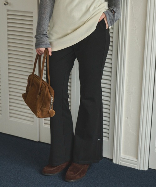 GIUNON パンツ slit flare stitch pants / スリットフレア