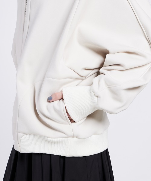 ESSENTIAL（DOUBLE STANDARD CLOTHING） パーカー ボンバーヒート裏