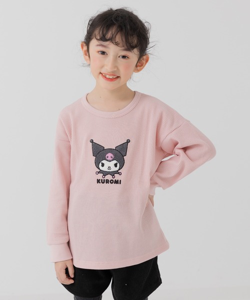 sanrio（サンリオ） tシャツ ワッフル長袖Tシャツ キッズ 子供服