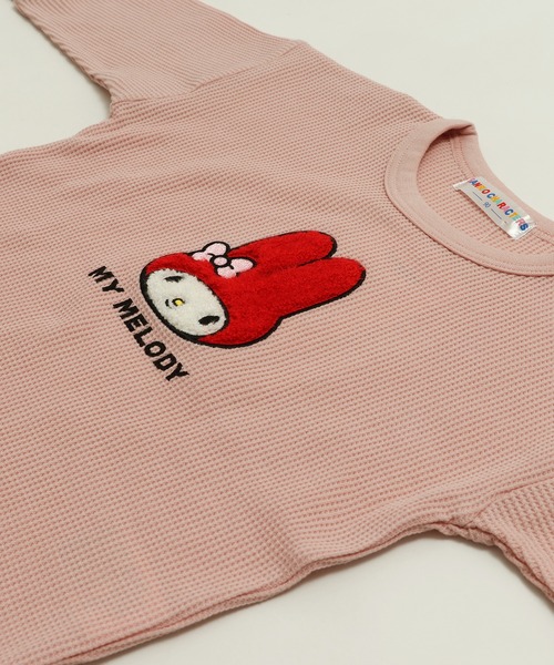 sanrio（サンリオ） tシャツ ワッフル長袖Tシャツ キッズ 子供服