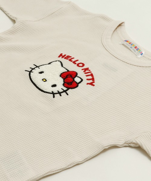 sanrio（サンリオ） tシャツ ワッフル長袖Tシャツ キッズ 子供服