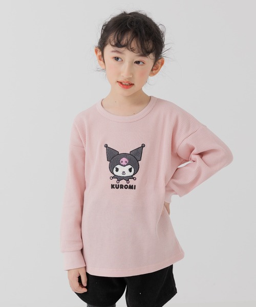 sanrio（サンリオ） tシャツ ワッフル長袖Tシャツ キッズ 子供服
