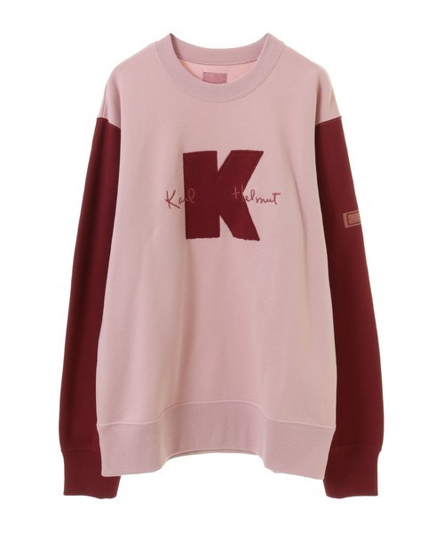 KARLHERUMUTカールヘルムトレーナースウエット Karl Helmut トレーナー スウェット Kロゴアップリケ使い配色