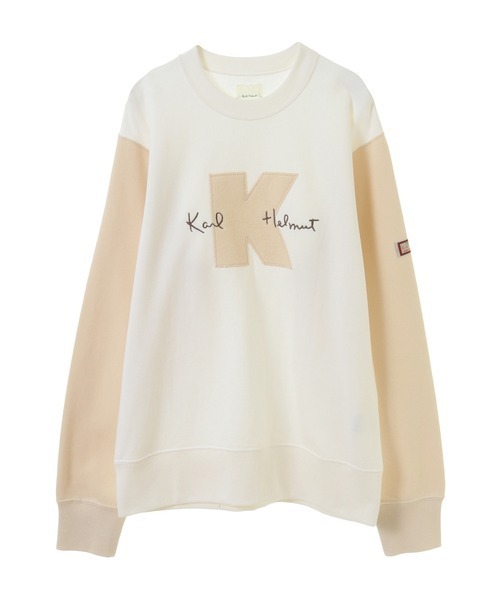 KARLHERUMUTカールヘルムトレーナースウエット Karl Helmut トレーナー スウェット ロゴ＆ネームワッペン使い