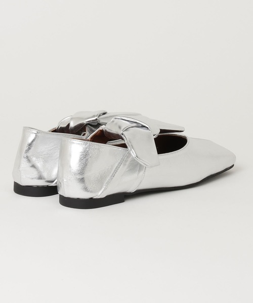 パンプス Square Toe Ribbon Belt Pumps / スクエアトゥリボン