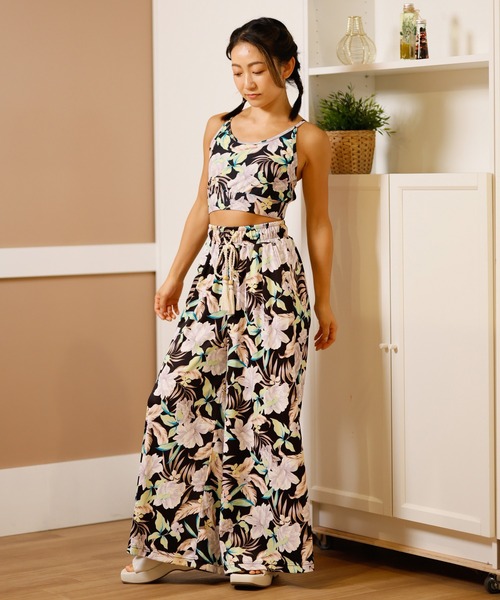 BILLABONG（ビラボン） ラッシュガード ボタニカル柄ガウチョパンツ