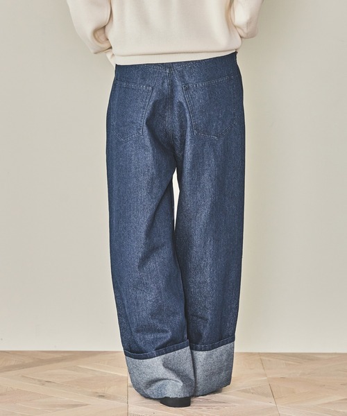 LAKOLE（ラコレ） ジーンズ デニム デニムパンツ ラメロールアップ