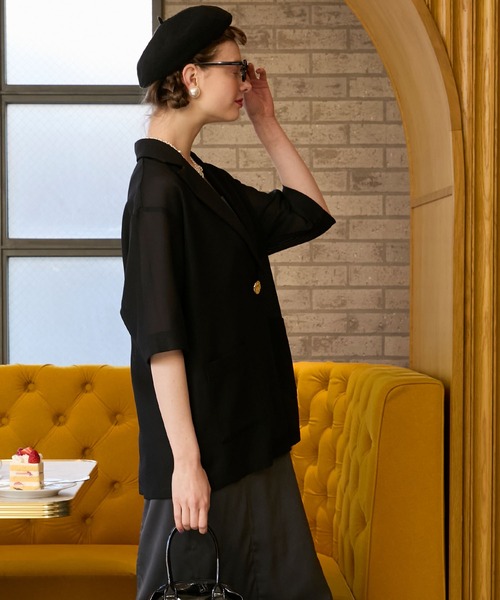 ✨極美品✨LL✨ブラックレーベル　リネン混カバーオール　ジャケット　ベージュ Licht Bestreben - Shirts Jacket