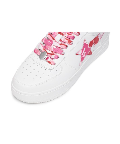 BAPE スニーカー ホワイト/ピンク A BATHING APE（アベイシングエイプ） スニーカー ABC CAMO BAPE STA