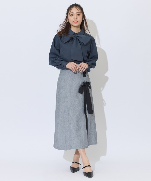 AND COUTURE（アンドクチュール） スカート サイドレースアップリボン